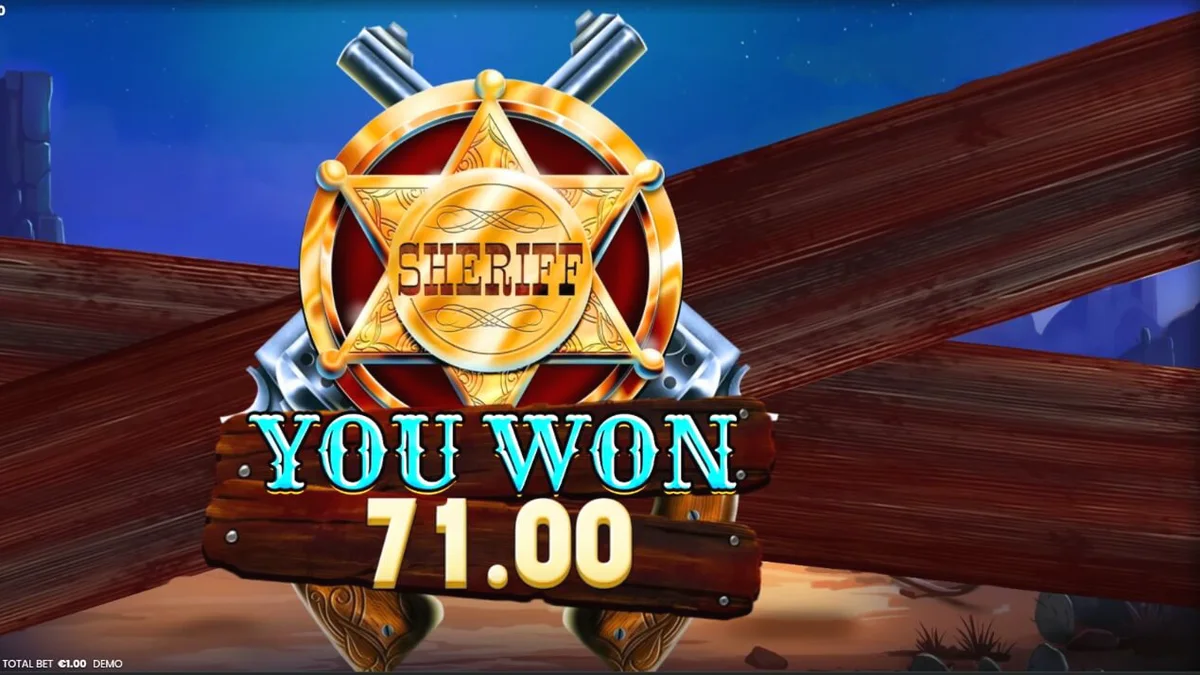 Tampilan layar permainan slot Most Wanted: Hold & Win dengan tema Wild West