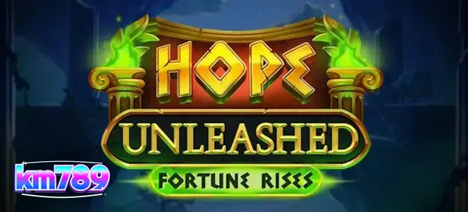 Tampilan visual slot Hope Unleashed Fortune Rises dengan elemen ornamen kuno