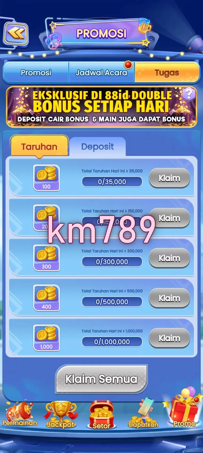 km789 Tangkapan Layar - APK Resmi